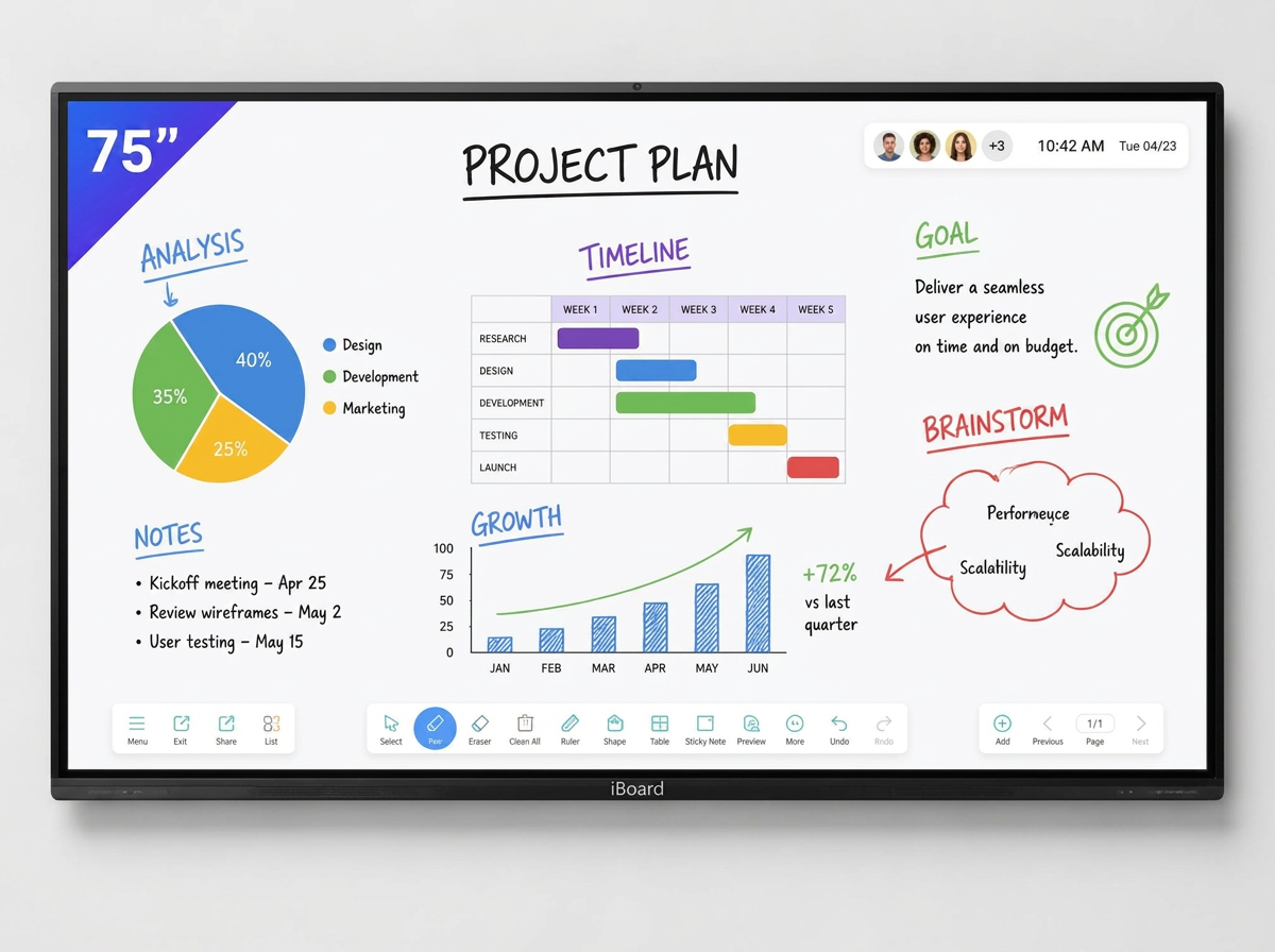 iBoard IBIP65 interactive display